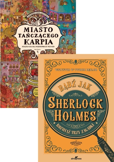 Zestaw 2w1 Miasto tańczącego karpia + Bądź jak Sherlock Holmes