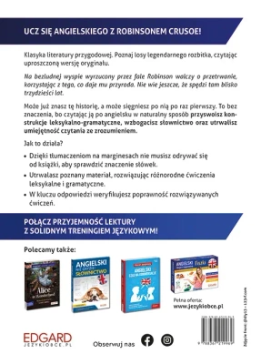 Robinson Crusoe. Przypadki Robinsona Crusoe. Adaptacja klasyki z ćwiczeniami do nauki języka angielskiego
