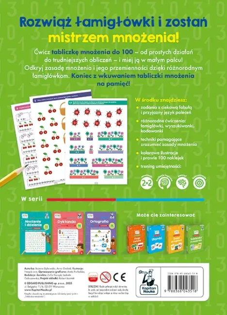 EDUseria. Tabliczka mnożenia. Ćwiczenia. Kapitan Nauka