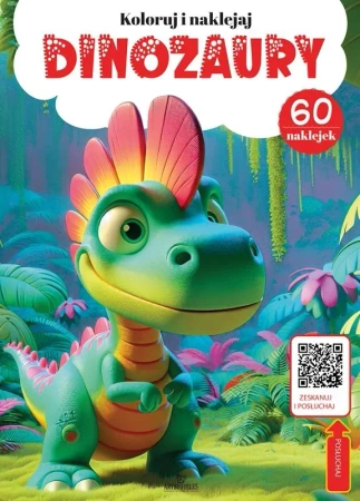 Kolorowanka z kodem QR -  Dinozaury