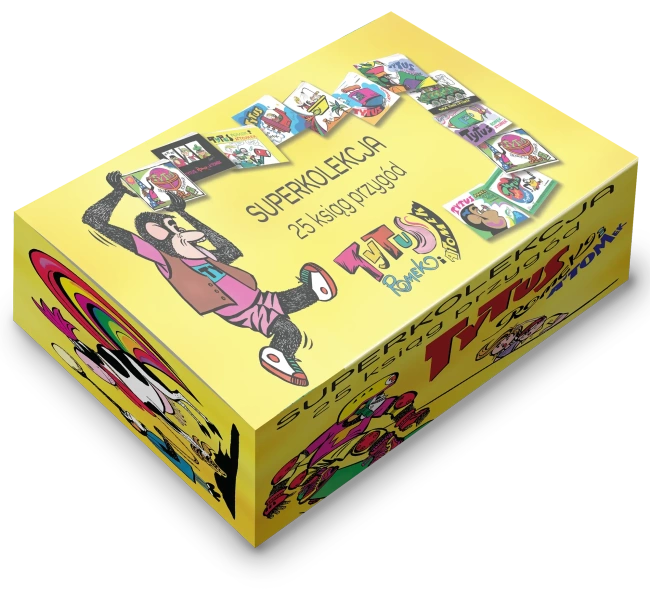 Tytus, Romek i A'Tomek (kolekcja 25 ksiąg). Boks żółty