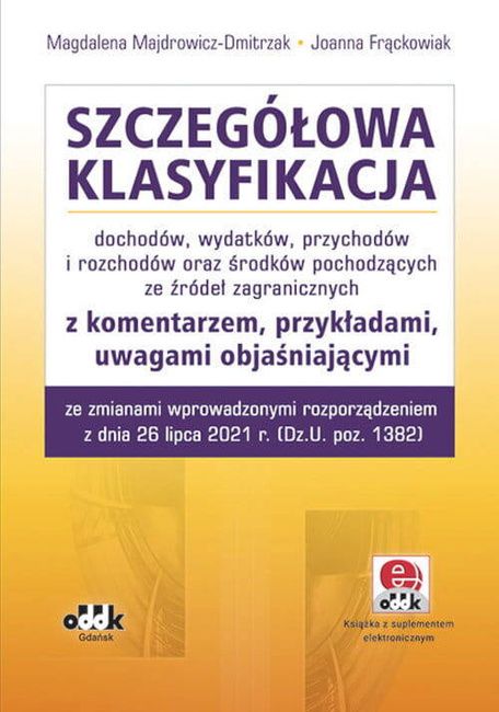 Szczegółowa Klasyfikacja Dochodów, Wydatków, Przychodów I Rozchodów Oraz Środków Pochodzących Ze Źródeł Zagranicznych