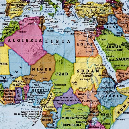 Mapa ścienna - fizyczno-polit. 1:60 000 000 Świat