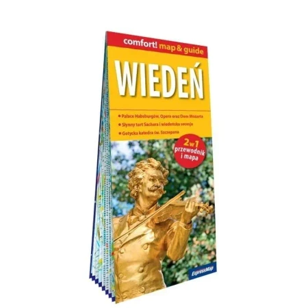 Wiedeń laminowany map&guide 2w1: przewodnik i mapa