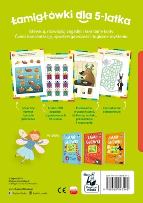 Łamigłówki dla 5-latka. Kapitan Nauka
