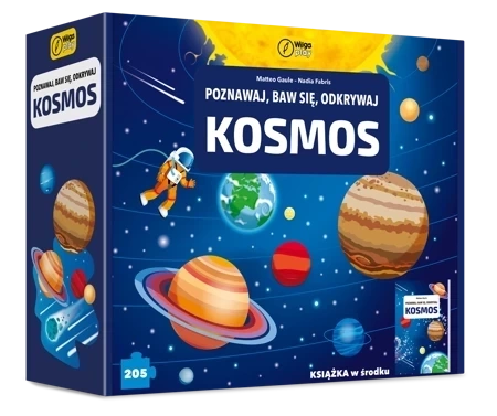 Książka i puzzle Poznawaj, baw się, odkrywaj Kosmos 205 elementów