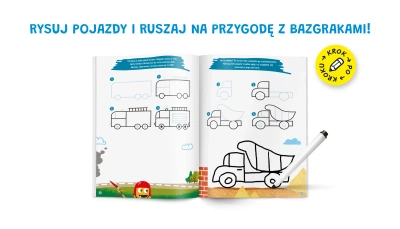 Bazgraki uczą się rysować. Pojazdy. Kapitan Nauka