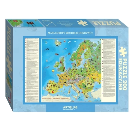 Puzzle 200 - Europa Młodego Odkrywcy