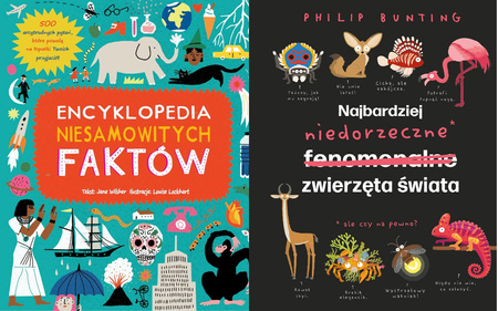 Zestaw 2w1 Encyklopedia niesamowitych faktów + Najbardziej niedorzeczne zwierzęta świata