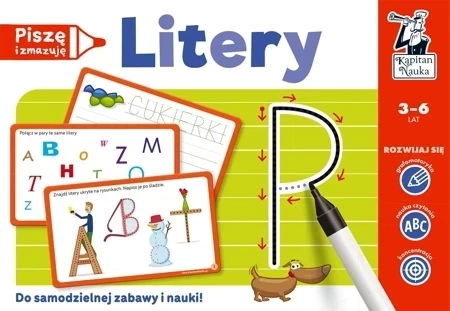 Litery. Piszę i zmazuję. Kapitan Nauka