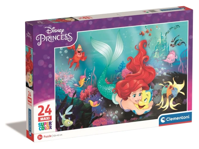 Puzzle 24 Maxi Super Kolor Disney Little Memaid