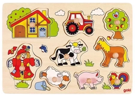 Puzzle z uchwytami Farma