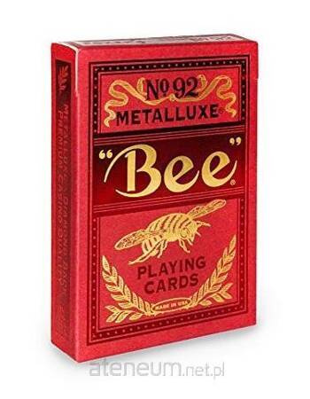 Karty Bee Metalluxe Czerwone Bicycle