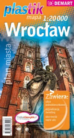 Wrocław  1:20 000 Plan miasta - plastik mapa