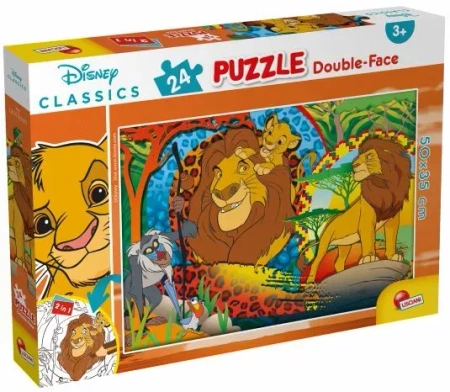 Puzzle 24 plus double-face Król lew 304-86498