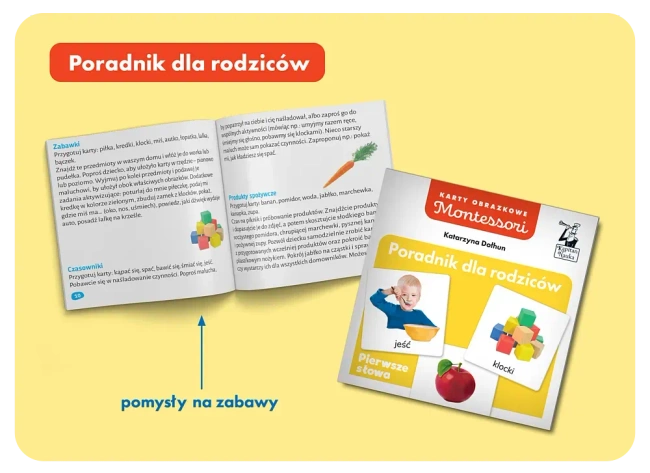 Montessori. Karty obrazkowe Pierwsze słowa (1-3 lata). Kapitan Nauka