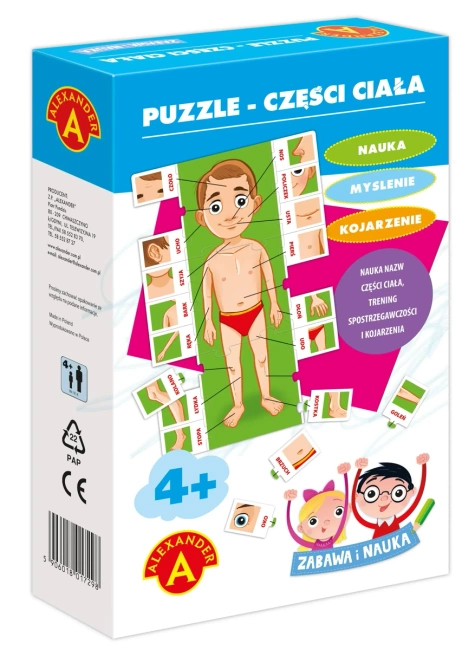 Zabawa i Nauka - Puzzle Części ciała ALEX
