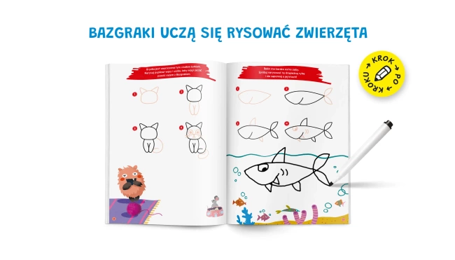 Bazgraki uczą się rysować. Zwierzęta. Kapitan Nauka