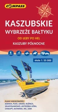 Kaszubskie wybrzeże Bałtyku - od Łeby po Hel 1:55 000