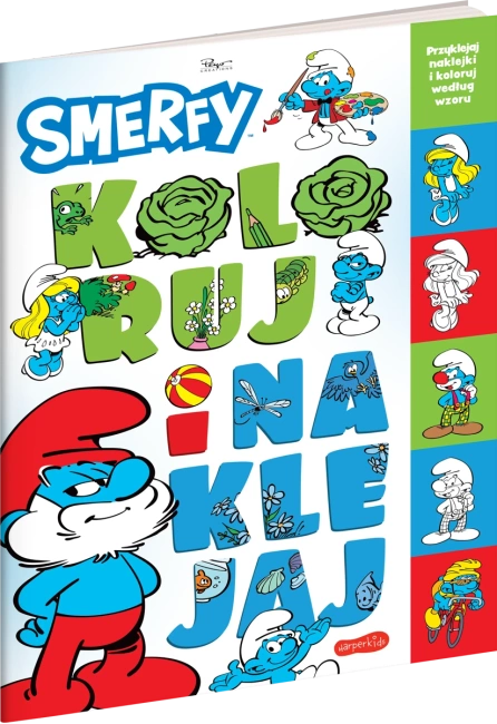 Smerfy. Koloruj i naklejaj