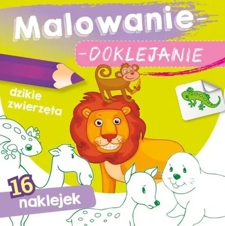 Dzikie zwierzęta. Malowanie-doklejanie