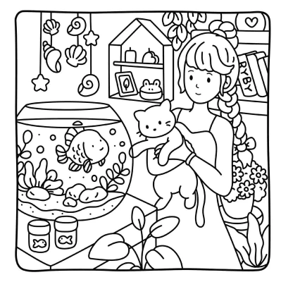 Cozy Girl Life. Przytulna kolorowanka o codziennych radościach