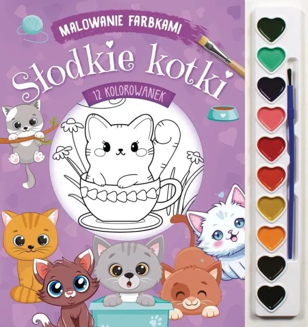 Słodkie kotki. Malowanie farbkami