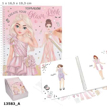 Zestaw Glam Look Top Model z naklejkami 13583A