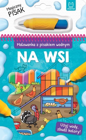 Malowanka z pisakiem wodnym na wsi