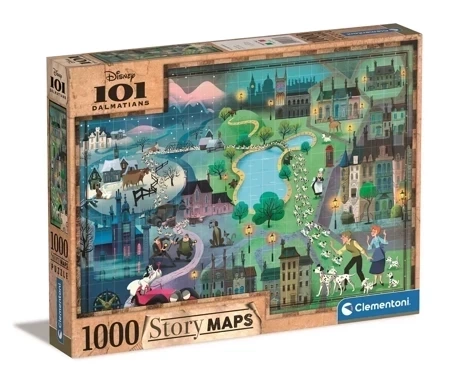 Puzzle 1000 Story Maps 101 Dalmatyńczyków