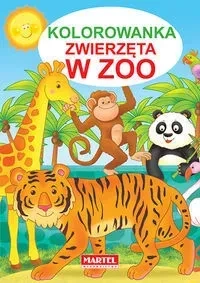 Zwierzęta w zoo kolorowanka