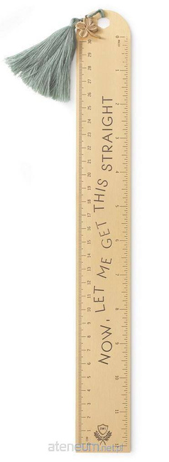 Linijka "Let Me Get This Straight" 30cm Miedziana