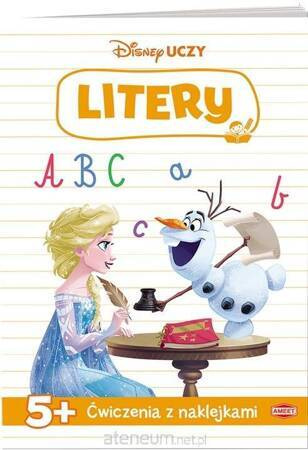 Disney uczy. Kraina lodu. Ćwiczenia z naklejkami. Litery
