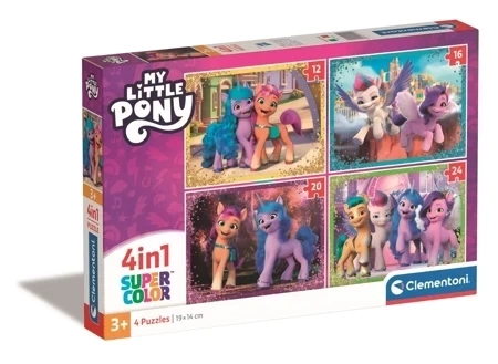 Puzzle 4w1 Super Kolor My Little Pony