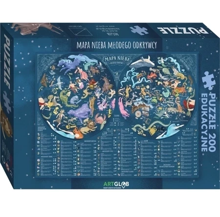 Puzzle 200 Mapa nieba młodego odkrywcy
