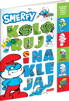 Smerfy. Koloruj i naklejaj