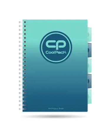 Kołozeszyt A4 100k kratka PP Coolpack gradient blue lagoon