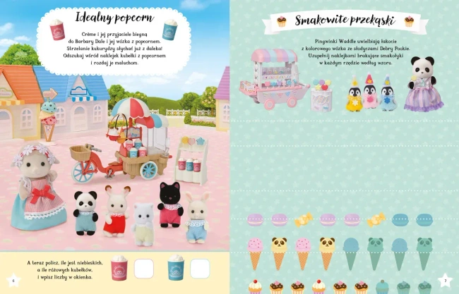 Sylvanian Families. Dzień w Parku Rozrywki Sylvanian. Książka z naklejkami