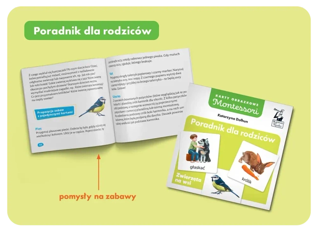 Montessori. Karty obrazkowe Zwierzęta na wsi (1-3 lata). Kapitan Nauka