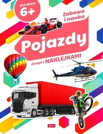 Pojazdy zeszyt z naklejkami