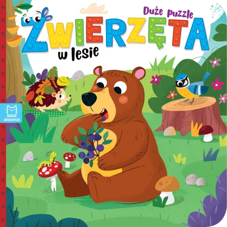Zwierzęta w lesie. Duże puzzle