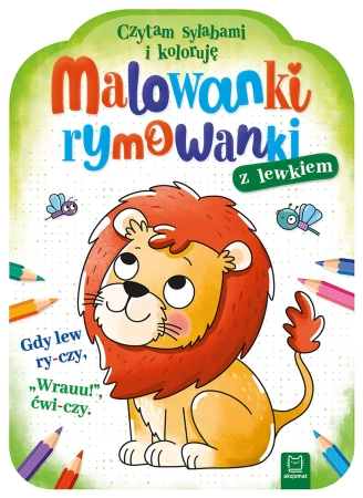 Malowanki rymowanki z lewkiem. Czytam sylabami i koloruję