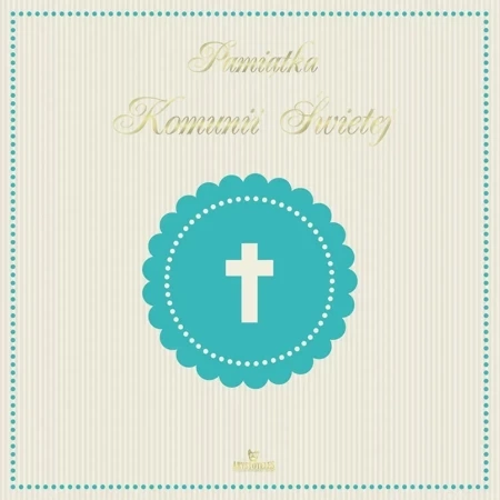 Pamiątka Komunii Świętej wer. niebieska