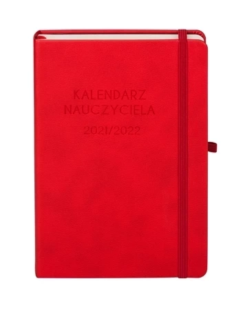 Kalendarz 2021/2022 Nauczyciela A5 Czerwony Tdw