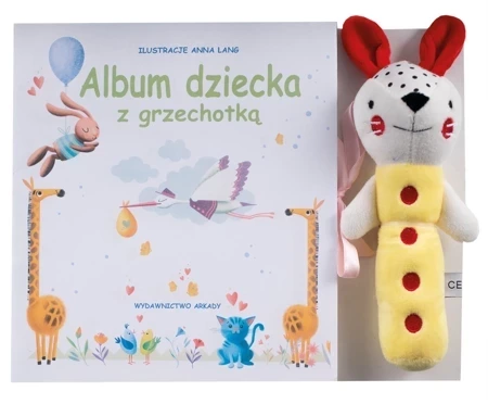 Album dziecka z grzechotką