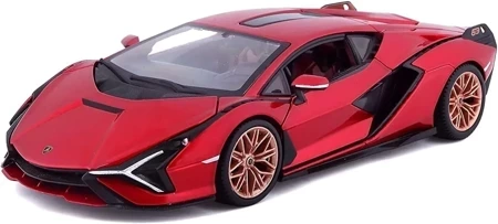 BBURAGO MODEL LAMBORGHINI SIAN FKP 37 RED 1:24