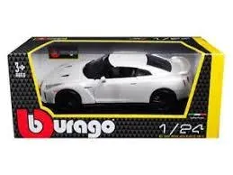 BBURAGO MODEL NISSAN GT-R 2017 WHITE 1:24