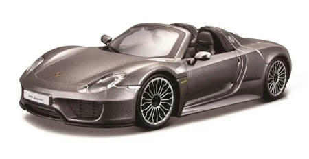 BBURAGO MODEL PORSCHE 918 SPYDER GREY 1:24