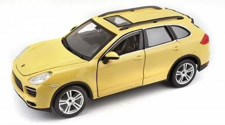 BBURAGO MODEL PORSCHE CAYENNE TURBO YELLOW  1:24