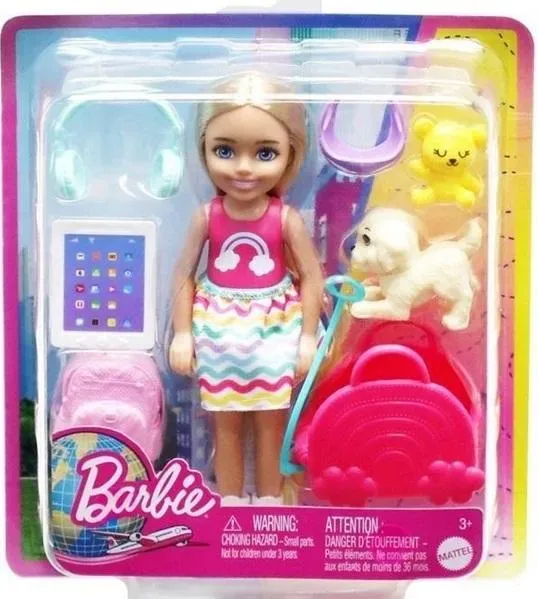 Barbie Chelsea w podróży Lalka HJY17